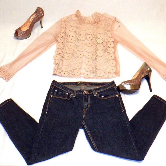 Levi's dark blue leggings jeans - Picture 4 of 6